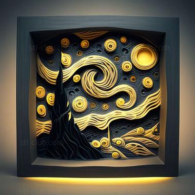 3D model starry night (STL)